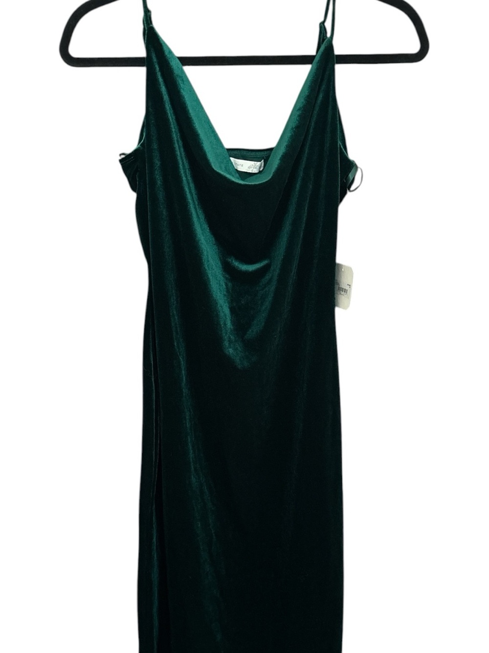 Altar'd State Emerald Velvet Slip Dress
